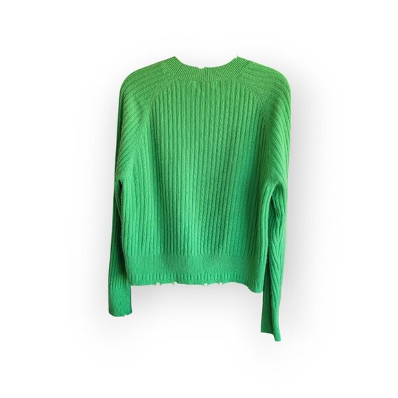 100% Cashmere Kelly Green Sweater 27 Miles Malibu Size M - Picture 7 of 7